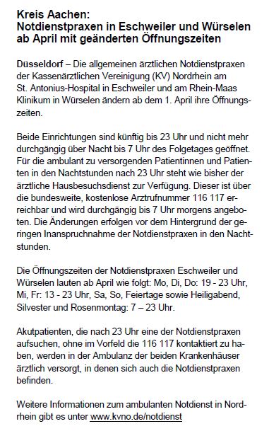 Info-Notdienst